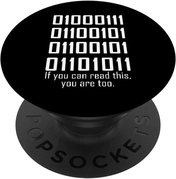 Software Engineers Funny Programming Coding Binary Code Swappable PopSockets PopGrip