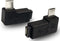 1 Pair Right Left 90 Degree Angle Micro USB Male to Female Adapter