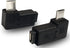 1 Pair Right Left 90 Degree Angle Micro USB Male to Female Adapter