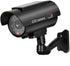 Solar Powered Fake Security Camera with Red LED Light Flashing, Easy to Install for Indoor/Outdoor Use
