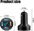 4 Ports USB Car Charger, 66W Super Fast Charging with QC 3.0, PD 20W and USB 2.4A Charger Adapter, Quick Charge with LED Voltmeter, Auto Cigarette Lighter Plug (QC3.0, 2PCS) by Ankuee