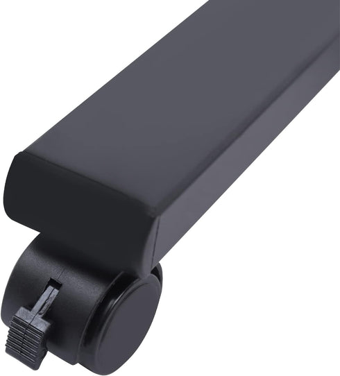 FXEIPOL Mobile Laptop Stand, Rolling Table Desk Cart with Adjustable Height and Angle, Bedside Laptop Table for Office