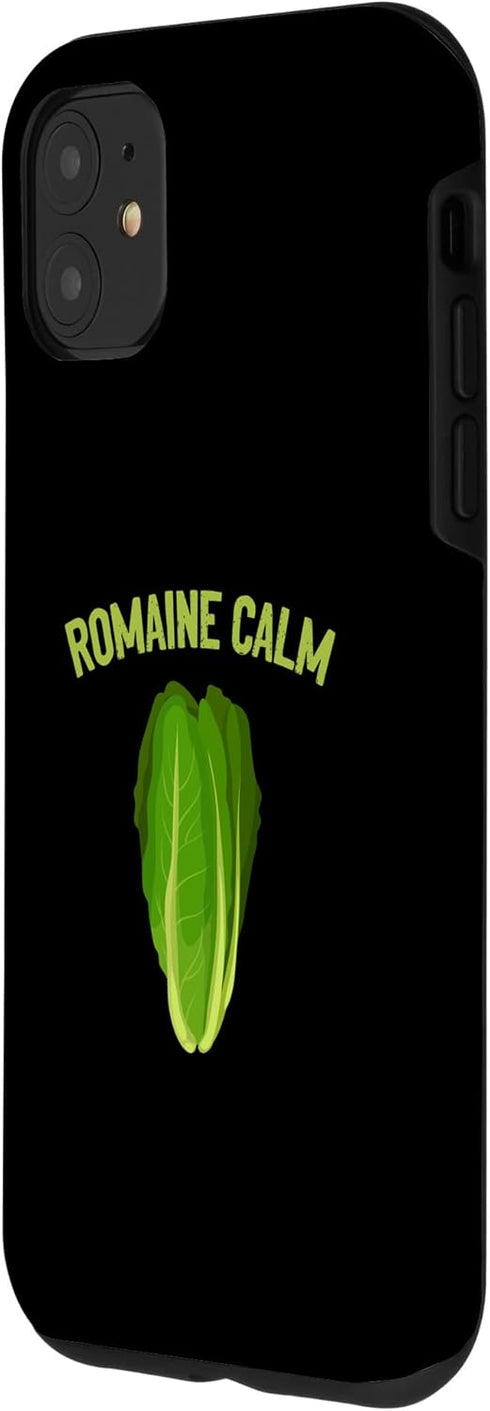 Romaine Calm Lettuce Vegetable Pun Gardening 11 Lover Fun Case for iPhone