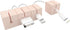 Function101 Cable Blocks 4 Pack | Pink | Magnetic Weighted Silicone Cord Organizer