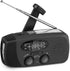 Upgrade Portable Solar Emergency Weather Radio, Hand Crank AM/FM NOAA Survival Radio with LED Flashlight