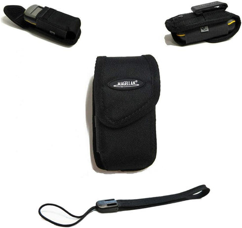 Magellan Handheld GPS Clip Carrying Case with Bonus Wrist Strap, Compatible with Garmin eTrex Venture, Cx/HC