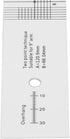 Hilitand Turntable Cartridge Alignment Protractor Tool, Acrylic LP Phono Ruler for Measuring & Balancing