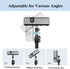 HANTAQ 1/4in 360Rotatable Desktop Mini Video Projector Stand Mount, Angle Adjustable Mini Projector Stand with Mounting