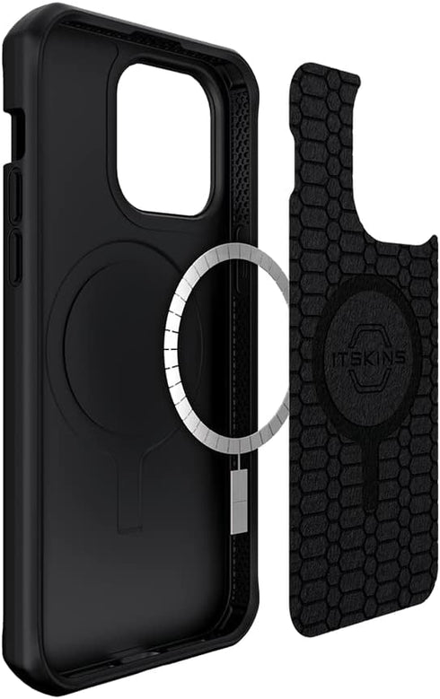 Itskins Ballistic R Nylon Protective Phone Case for iPhone 14 Pro Max - Slim Hybrid, Heavy Duty Shockproof Cover