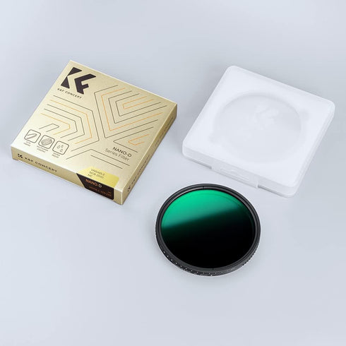 K&F Concept 62mm Variable Neutral Density Lens Filter ND8-ND2000 (3-11stop) for Camera Lens (D-Series)