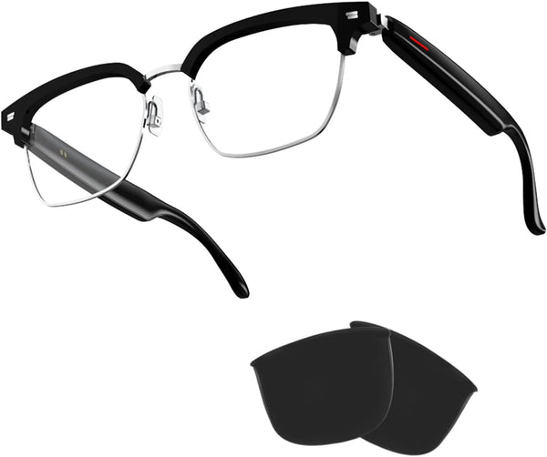 IVY TWS Smart Bluetooth Audio Glasses, Blue Light Blocking & Sunglasses Lens for Office Outdoor Sports