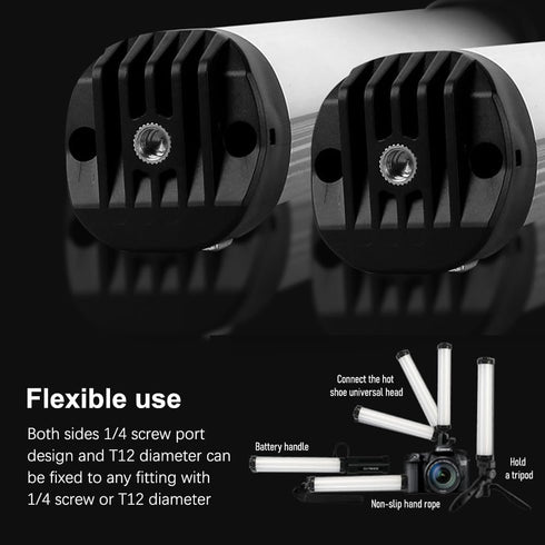 RGB Handheld Photography Lamp, Dimmable LED Light Portable Vlog Light with 2000mAh Battery, Adjustable Music Rhythm