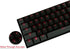 Happy Balls Keycaps, Backlit ABS Doubleshot Shine Through Keycap Set for Cherry MX OEM US Layout Key Caps (Black and