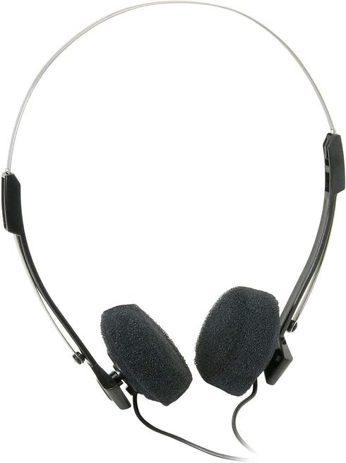 Mini Stereo Lightweight Headphones by Parts Express - 4 Foot Cord for Ultimate Comfort and Sound Quality.