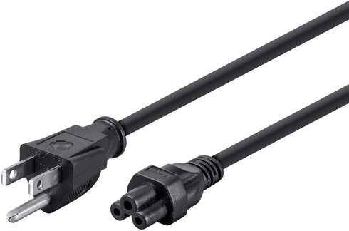 Monoprice Power Cord, NEMA 5-15P to IEC-320-C5, 6ft, 18AWG, 7A/125V, Black