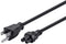 Monoprice Power Cord, NEMA 5-15P to IEC-320-C5, 6ft, 18AWG, 7A/125V, Black