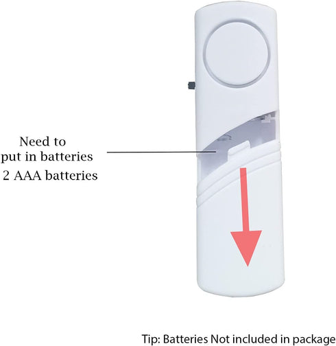 2 Pack Door Sensor Alarm for Kids Safety, Window Alarm System for Home Security, No Batteries for Pool, Garage, RV