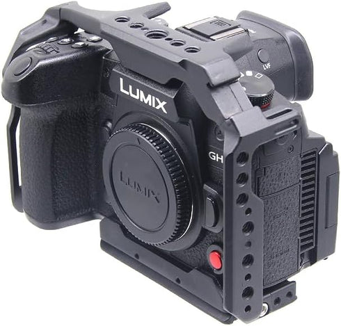 GH6 Cage for Panasonic Lumix GH6 Camera, Full Cage with Non Slip Silicone Mat