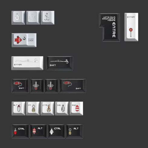 PBT Keycaps, 5-Sided Dye Sublimation Cherry Profile 142 Keys, Custom Keycap Set for 100%/96%/75%/65%/60% Mechanical