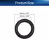 Heyiarbeit 4 Inch Speaker Rubber Edge Surround Rings Replacement Parts for Speaker Repair or DIY 2pcs