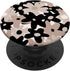 Black Beige Floral Retro Modern Boho Bohemian Flower Pattern PopSockets Swappable PopGrip