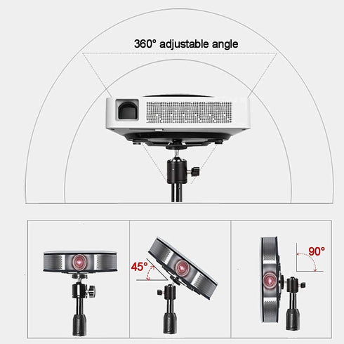 Coret 360 26-60in Mini Projector Stand, Portable Camera Holder with Rotatable Head, Adjustable Height