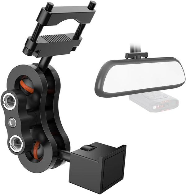 Vovucai Radar Detector Mount,Aluminum Radar Mount,Rearview Mirror Rod Mount Bracketfor Escort IX IXc