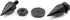 Flushbay 4 Pack M8 (M8) Speaker Spikes Floor Protectors Adjustable Speaker Isolation Spikes Black for Subwoofer CD DVD