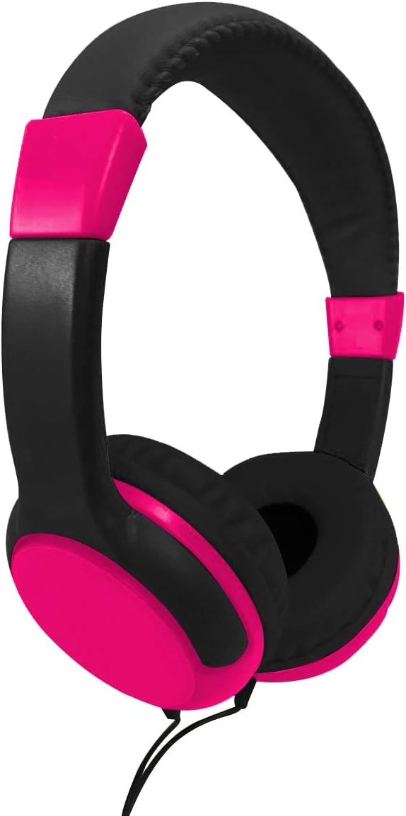 Gabba Goods Kids Safe Sound Adjustable, Foldable 3.5mm Wired Over-Ear Headphones with Printed Design