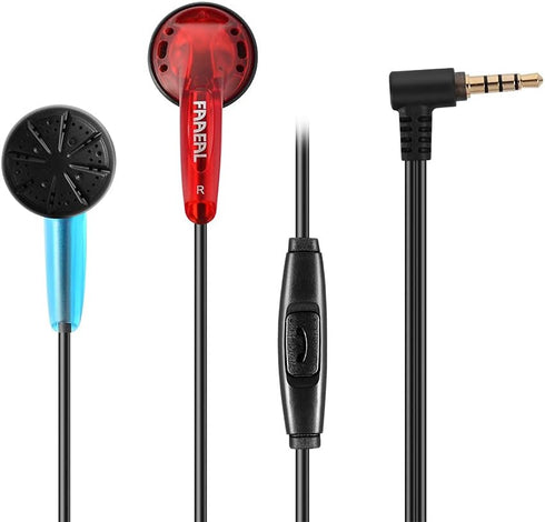 FAAEAL Iris Ancestor Earbuds: 32 Ohm Wired Headphones with Good Bass, HD Microphone, for Smartphones, PCs, Tablets.