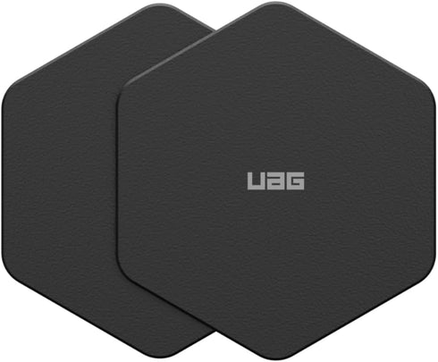 URBAN ARMOR GEAR UAG 2-Pack Metal Hexagon Sticker for iPhone, 3M Adhesive Wall Mount Phone