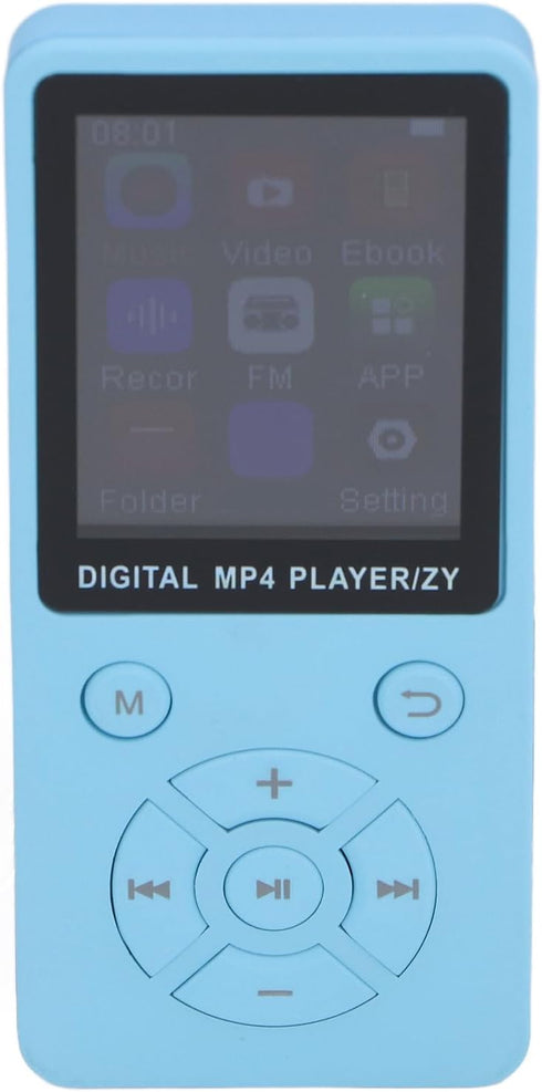 YuRui TENG 64GB MP3 MP4 5.0, 1.8 Inch 128GB Player with Screen, Portable HiFi Music Player, Speaker, Video, FM, E Book