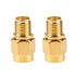 SMA Female to RP-SMA Male Jack Adapter, 50ohm, Pure Brass, Antenna Coaxial, 4 Pack