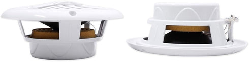 Rockville MS525W Pair 5.25" 400 Watt Waterproof Marine Boat Speakers, 2-Way White
