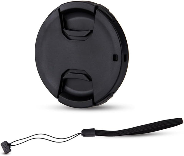 JJC 46mm Front Lens Cap Cover + Elastic Anti-Loss Cap Keeper Leash for Nikon Z DX 16-50mm f3.5-6.3 VR, Olympus M.Zuiko