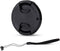 JJC 46mm Front Lens Cap Cover + Elastic Anti-Loss Cap Keeper Leash for Nikon Z DX 16-50mm f3.5-6.3 VR, Olympus M.Zuiko