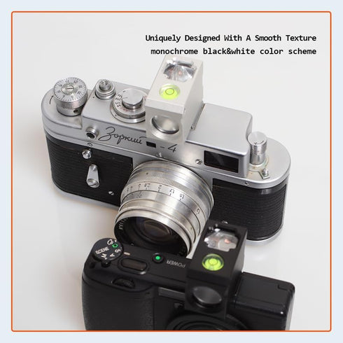 MsCalido Universal Camera Metal Viewfinder, Waist-Level, Hot/Cold Shoe Interface, Film Camera Compatible (Plastic