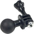 1" Ball Mount Universal Head Adapter with Thumb Screw for GoPro Hero 9, 8, 7, 6, 5, 4, 3+