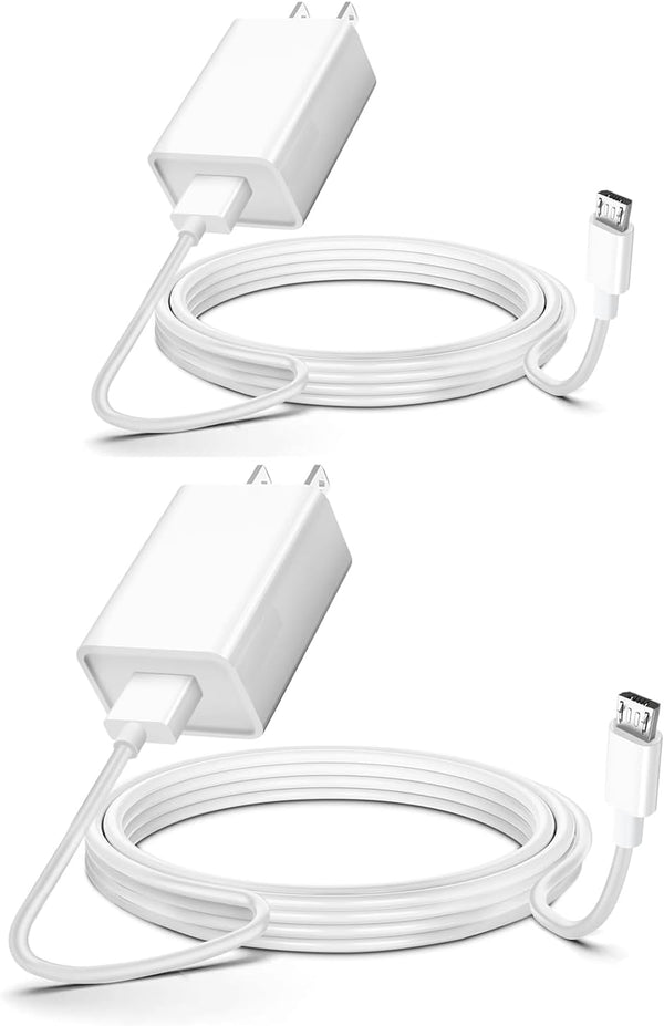 2 Pack 10Ft Charging Power Cable for Arlo Pro/Pro2, Wyze Cam, Blink, Cloud, and More, Replacement Adapter