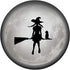 PopSockets Swappable PopGrip - Witch with Black Cat Full Moon Broomstick Halloween