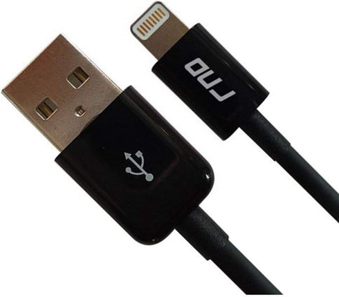 RND 1.5FT Apple Certified Lightning to USB Cable for iPhone, iPad, iPod - Black (Xs, XR, 8, Pro, Air, Mini)