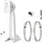 Universal Wall Corner Mounting Bracket Holder Stand for Security Camera, Pole Mount with 2 Loops for Dahua Bullet and