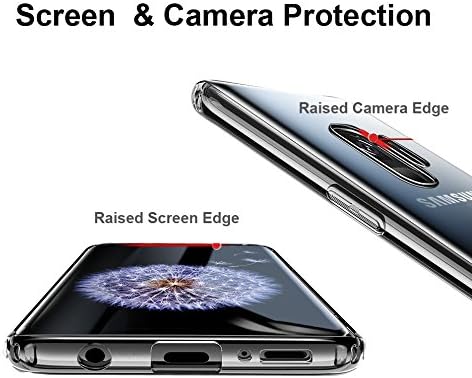 Unov Clear Case for Galaxy S9 Plus, Slim Soft TPU Floral Pattern Protective Back Cover (Flower Bouquet)
