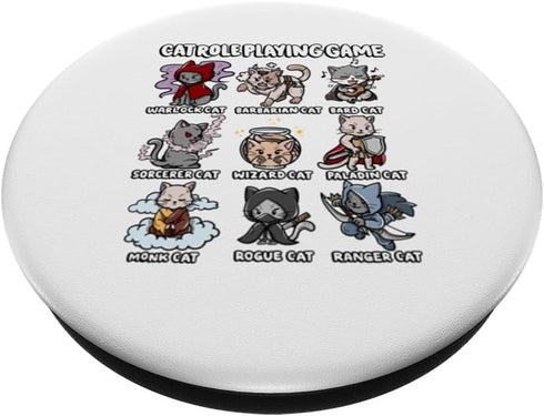 Cat Role Playing Game Cosplayer Costume with Cute Cat PopSockets Standard PopGrip