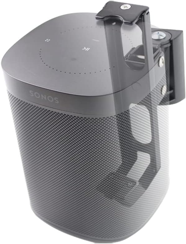 Wall Mount Bracket for SONOS ONE/ONE SL/Play 1 Speaker (Swivel and Tilt, Black, Single pc)