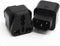 ANRANK IC141320AK UPS Power Adapter, IEC C14 to Universal Female EU US UK AU C13 Socket, 2 Pack