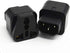 ANRANK IC141320AK UPS Power Adapter, IEC C14 to Universal Female EU US UK AU C13 Socket, 2 Pack