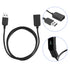 Cuifati 1 Meter Long Bracelet Watch Charger, Portable USB Charging Cable for Smart Bracelet, Black