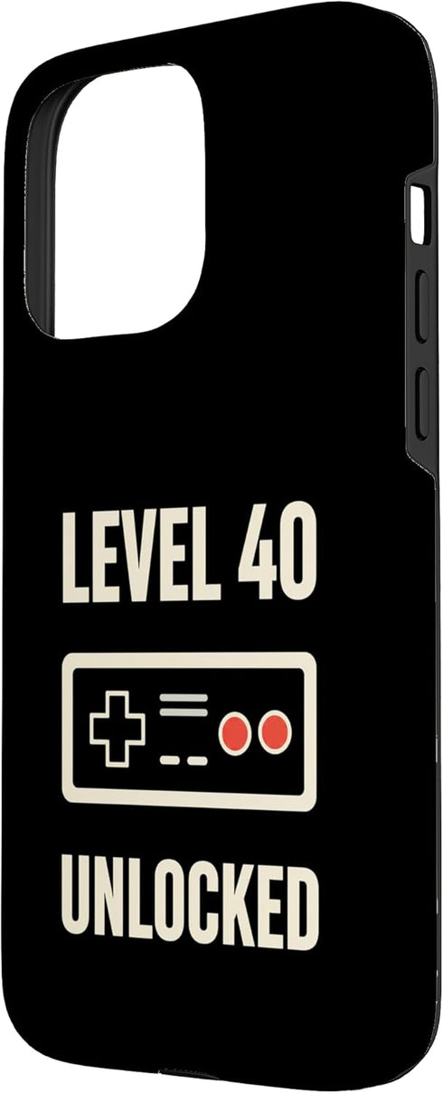 Gaming Gamer Level 40 Controller Birthday Retro 8 40 15 Level Unlocked Gamer Birthday Retro Controller Case for iPhone