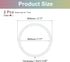 uxcell 2Pcs Magnetic Sticker Ring, - Universal Magnetic Adapter Ring, Silicone Magnet Wireless Charging Conversion Kit